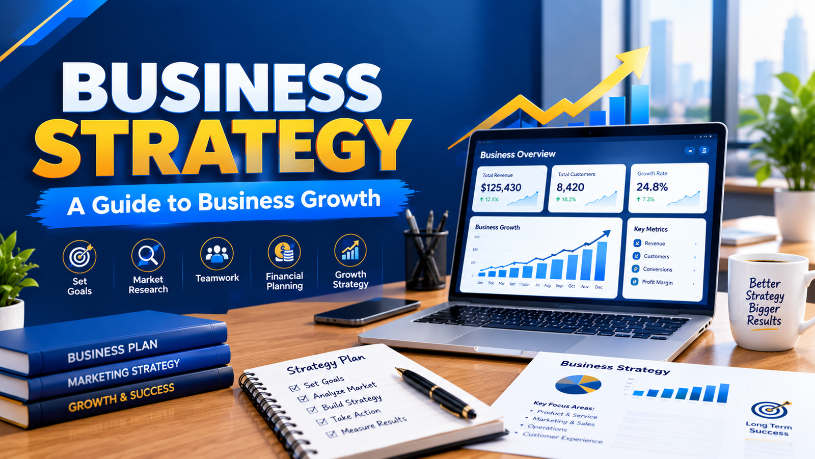 Business Strategy Growth Workspace